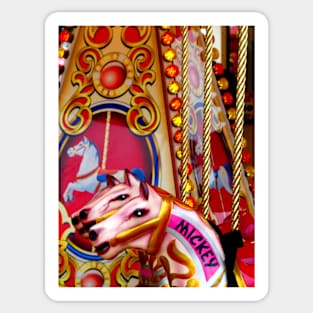 Funfair Carousel Horses Sticker